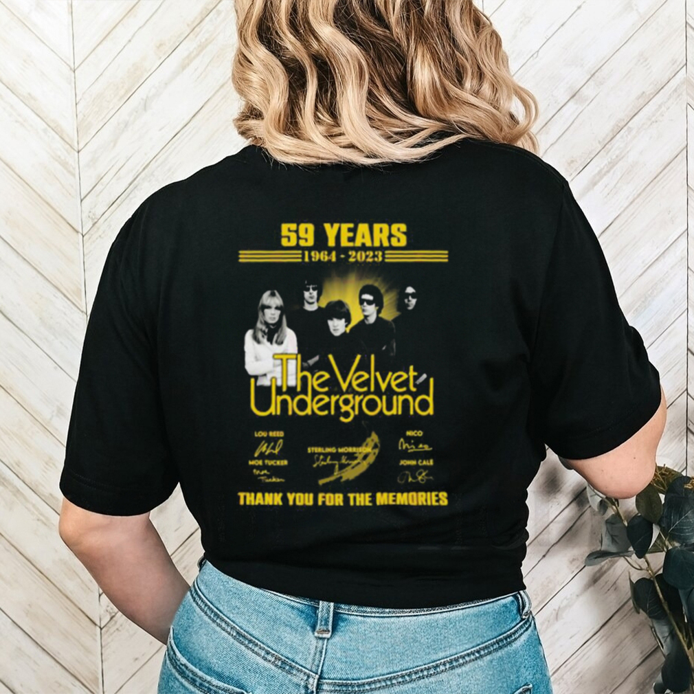 59 Years 1964 – 2023 The Velvet Underground Thank You For The Memories Signatures Shirt