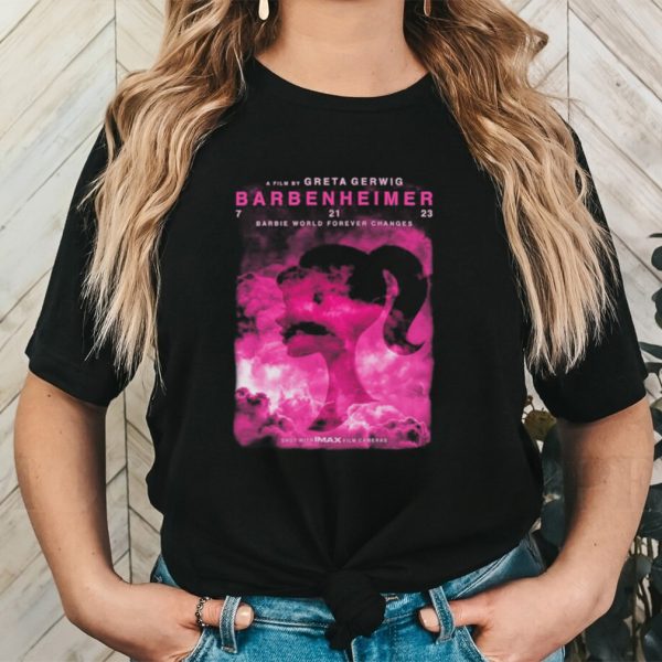 Barbenheimer movie poster shirt