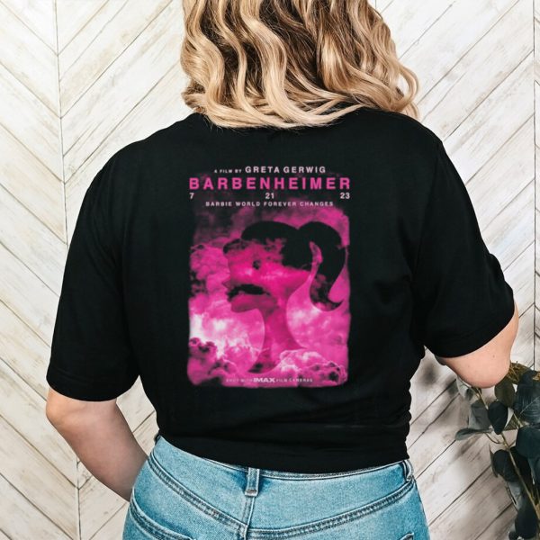 Barbenheimer movie poster shirt