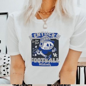 Kentucky Wildcats Retro Animated Football Go Big Blue 2023 Shirt