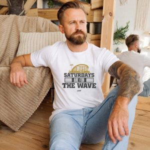 Iowa Hawkeyes Football Saturdays Are For The Wave 2023 Shirt