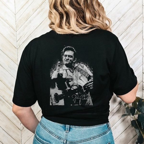 Johnny Cash Middle Finger T Shirt