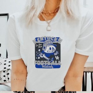 Kentucky Wildcats Retro Animated Football Go Big Blue 2023 Shirt