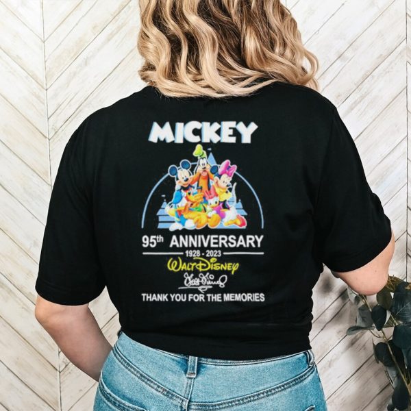 Original disney Mickey 95th Anniversary 1928 2023 Thank You For The Memories Shirt