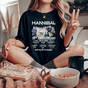 Official Official Hannibal 10th Anniversary 2013 2023 Thank You For The Memories T Shirt