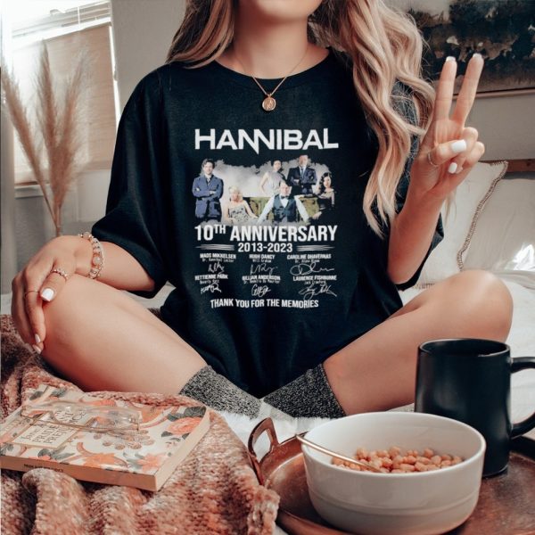 Official Official Hannibal 10th Anniversary 2013 2023 Thank You For The Memories T Shirt