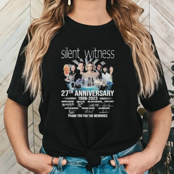 Official Official Silent Witness 27th Anniversary 1996 2023 Thank You For The Memories T Shirt