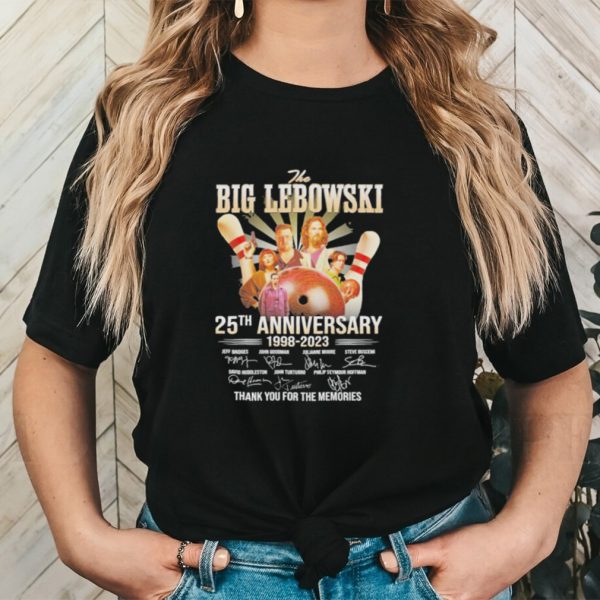 Official Official The Big Lebowski 25th Anniversary 1998 – 2023 Thank You For The Memories T Shirt