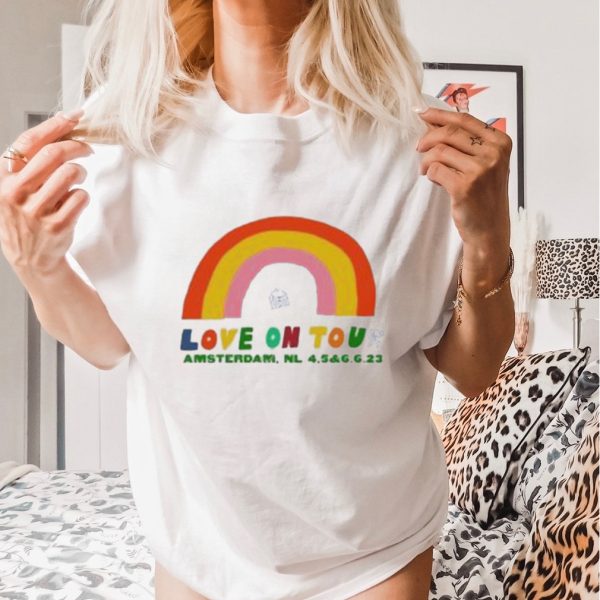 Official rainbow Event Amsterdam, NL Love On Tour shirt