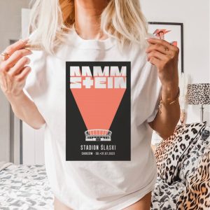 Official rammstein Jul 30 and 31, 2023 Chorzow Tour Poster shirt