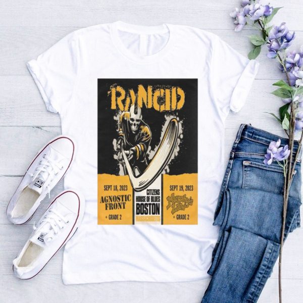 Official rancid Citizens House Of Blues Boston, MA Tour Sept 18 and 19, 2023 Poster shirt