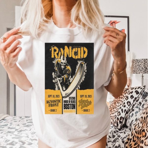 Official rancid Citizens House Of Blues Boston, MA Tour Sept 18 and 19, 2023 Poster shirt