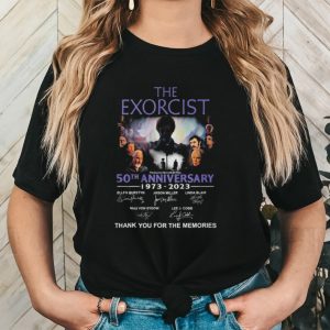 Official the exorcist 50th anniversary 1973 2023 thank you for the memories signatures shirt