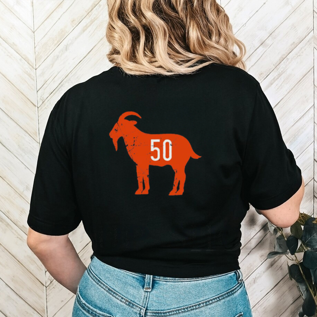 Original Mike Singletary Goat 50 Chicago Football Fan Distressed Shirt