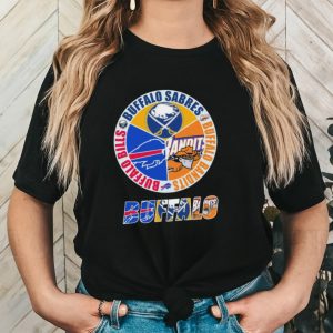 Original buffalo City Sports Buffalo Bills, Sabres and Bandits Official Logo shirt