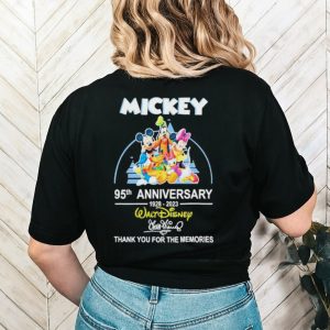 Original disney Mickey 95th Anniversary 1928 2023 Thank You For The Memories Shirt