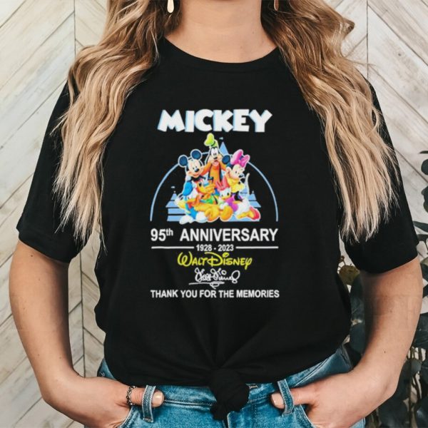 Original disney Mickey 95th Anniversary 1928 2023 Thank You For The Memories Shirt