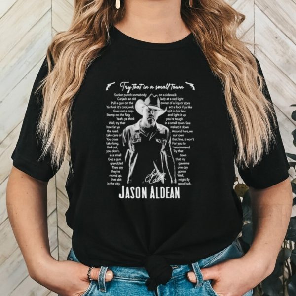 Original jason Aldean Signature Limited Edition T Shirt