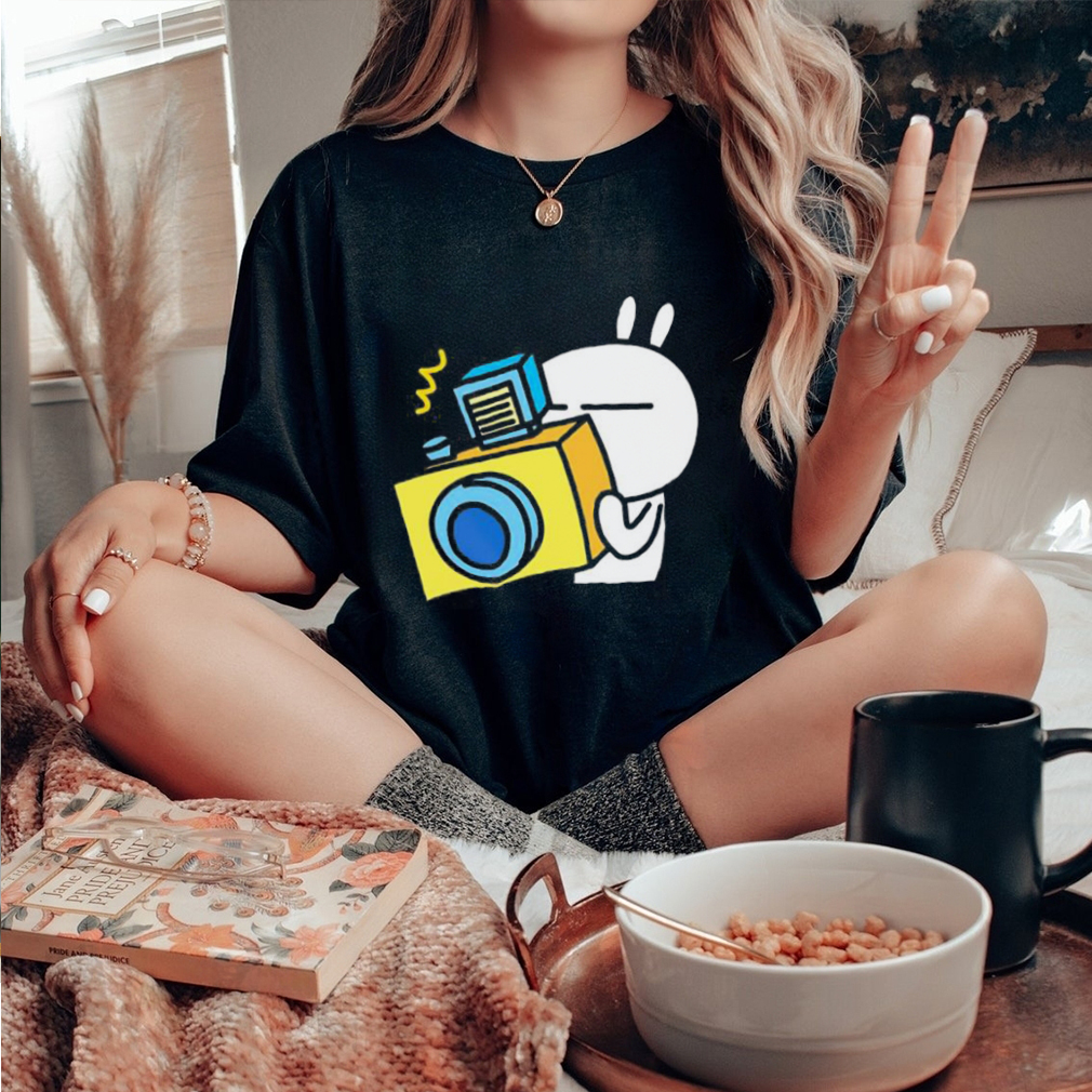 Tuzki Rabbit Taking A Photo Shirt