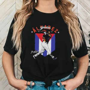 Yordan alvarez houston country flag signature shirt