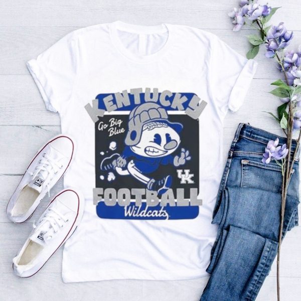 Kentucky Wildcats Retro Animated Football Go Big Blue 2023 Shirt