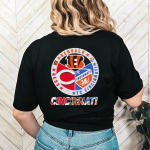 Original cincinnati City Sports Cincinnati Reds, Bengals and FC Official Logo shirt