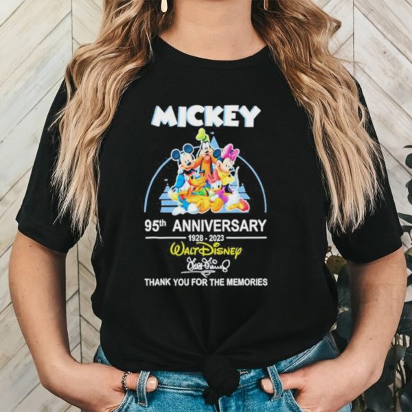 Original disney Mickey 95th Anniversary 1928 2023 Thank You For The Memories Shirt