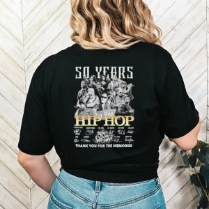 50 years hip hop thank you for the memories shirt