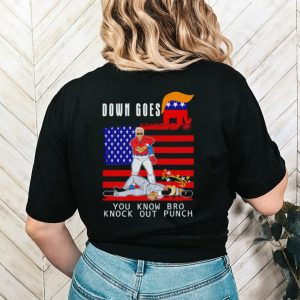 Biden and Trump down goes you know bro knockout punch shirt