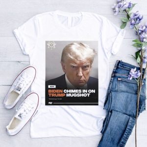 Biden chimes in on Trump mugshot shirt