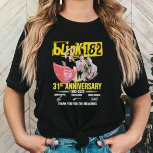 Blink 182 31st anniversary 1992 2023 thank you for the memories shirt