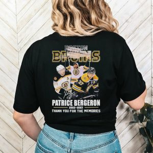 Boston Bruins Patrice Bergeron 2023 Memories T Shirt