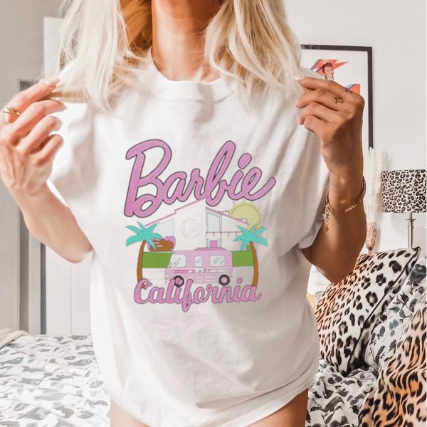 California Barbie Dreamhouse Boyfriend Fit Girls T Shirt