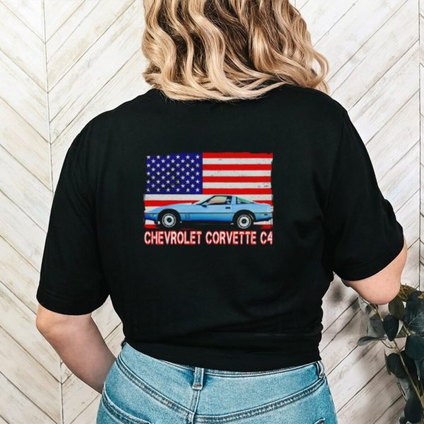 Chevrolet Corvette C4 USA flag shirt