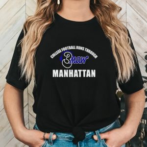 College football runs through manhattan 3maw shirt