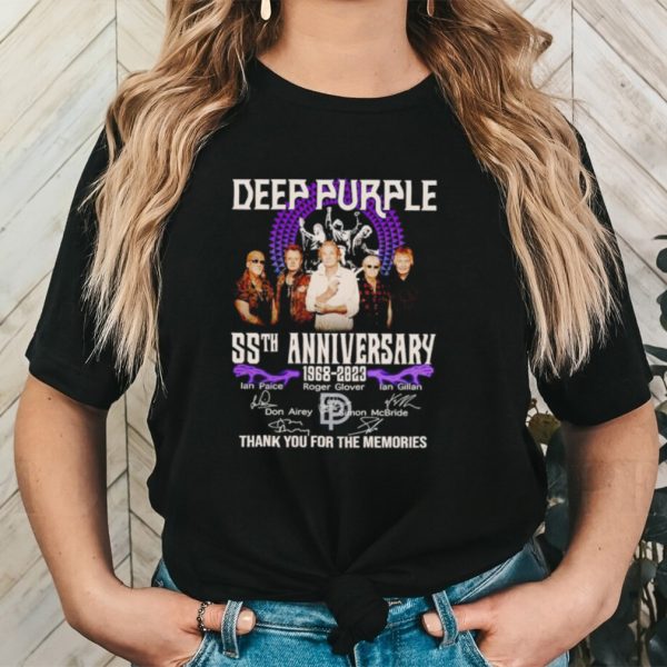 Deep Purple 55th anniversary 1968 2023 thank you for the memories shirt