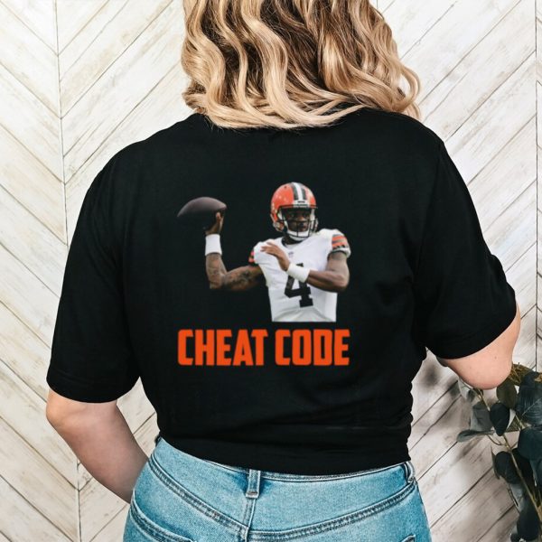 Deshaun watson cheat code cleveland football fan shirt