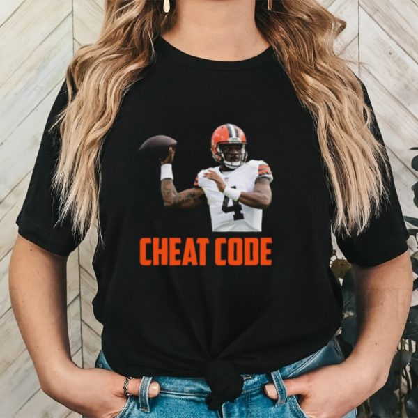 Deshaun watson cheat code cleveland football fan shirt