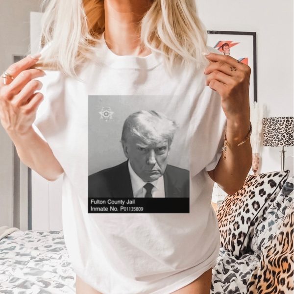 Donald Trump fulton county jail inmate no p01135809 shirt