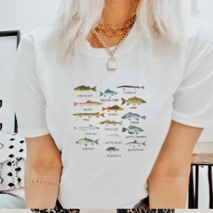 Freshwater Fish 100 Different Types Shirt