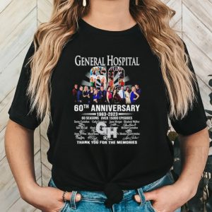 General Hospital 60th anniversary 1963 2023 thank you for the memories shirt