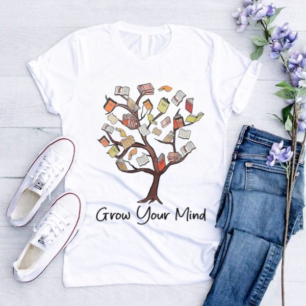 Grow Your Mind Shirt, Book Shirt, Library Shirt