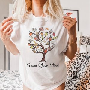 Grow Your Mind Shirt, Book Shirt, Library Shirt