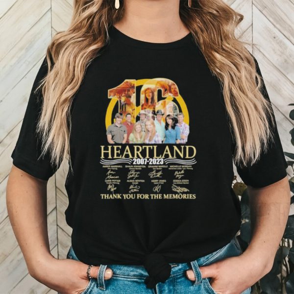 Heartland 16 years 2007 2023 thank you for the memories shirt