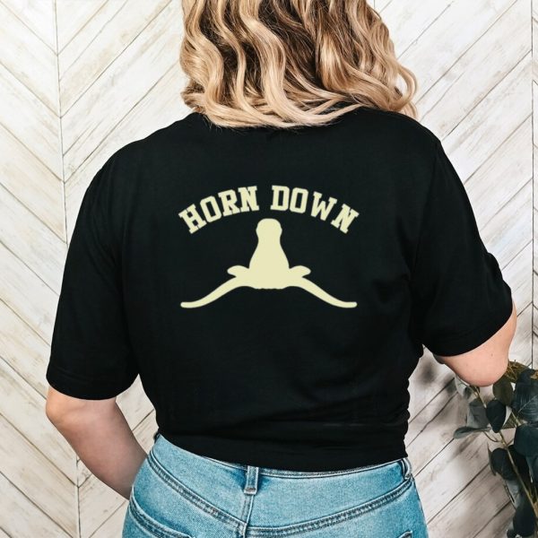 Horns down beat Texas shirt