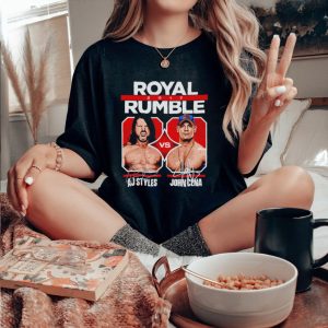 John Cena Vs A.J. Styles Royal Rumble 2017 Superstars WWE Shirt
