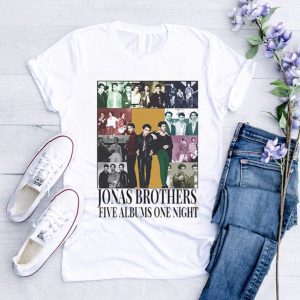 Jonas Brother Five Albums One Night Tour Shirt