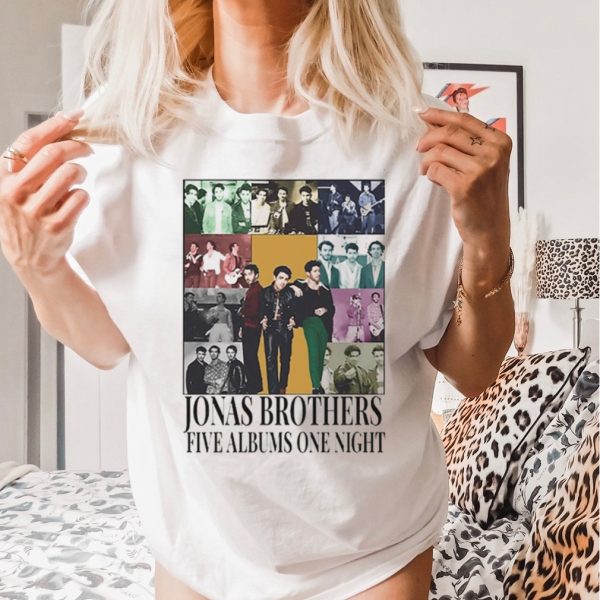 Jonas Brother Five Albums One Night Tour Shirt