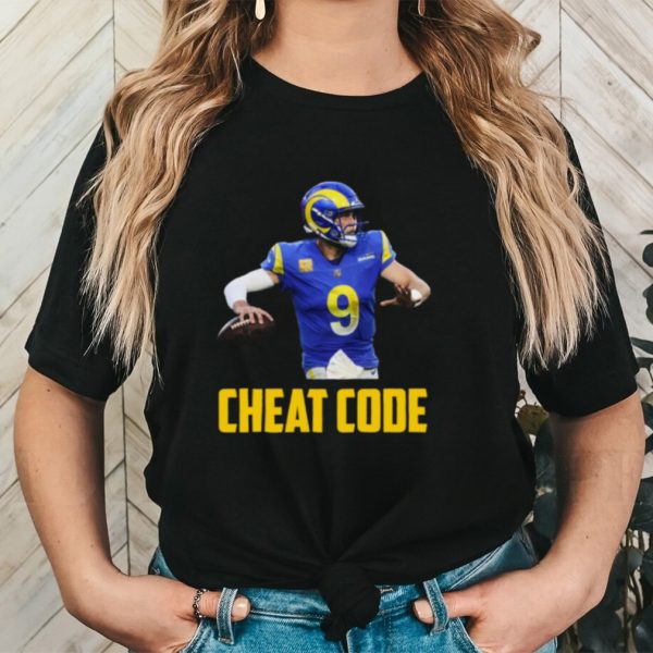 Matthew stafford cheat code los angeles football fan shirt