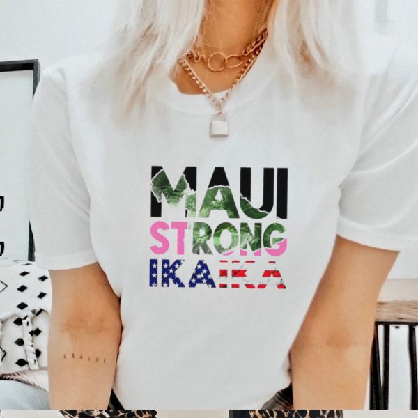 Maui strong ikaika American flag shirt